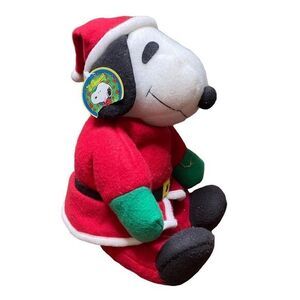 Whitman’s Chocolate Santa Snoopy Plush 11”‎ Christmas peanuts plush